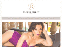 Tablet Screenshot of jackierileymakeup.com